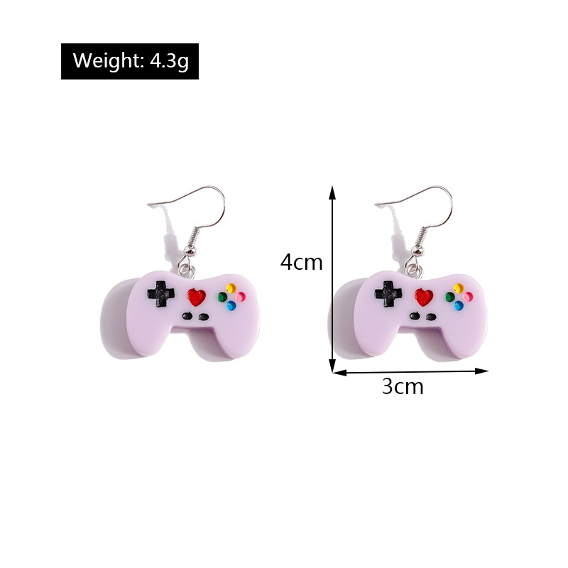 Pendientes De Resina Con Colgante Para Consola De Juegos De Joyería De Moda display picture 1