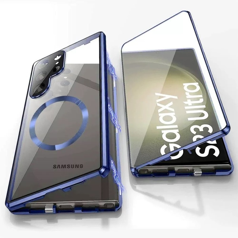 Samsung S25u マグネティックキングメタル携帯電話ケース GalaxyS24U 両面ガラスオールインクルーシブ S22PS 磁気吸引に適しています。|undefined