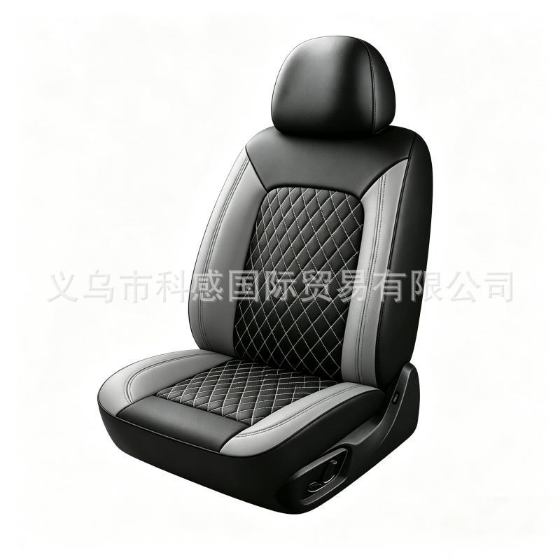 New cross-border single-line diamond-patterned PU leather car seat covers for Amazon, Mercado Libre, Mexico, and Russia