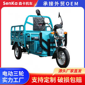 厂家供应三轮车电动拉货车电瓶车货运农用车跨境出口偏三轮电动车