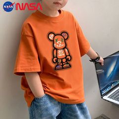 純綿子供服男女子供夏半袖tシャツ夏服2025新型子供かっこいいカジュアル半袖上着