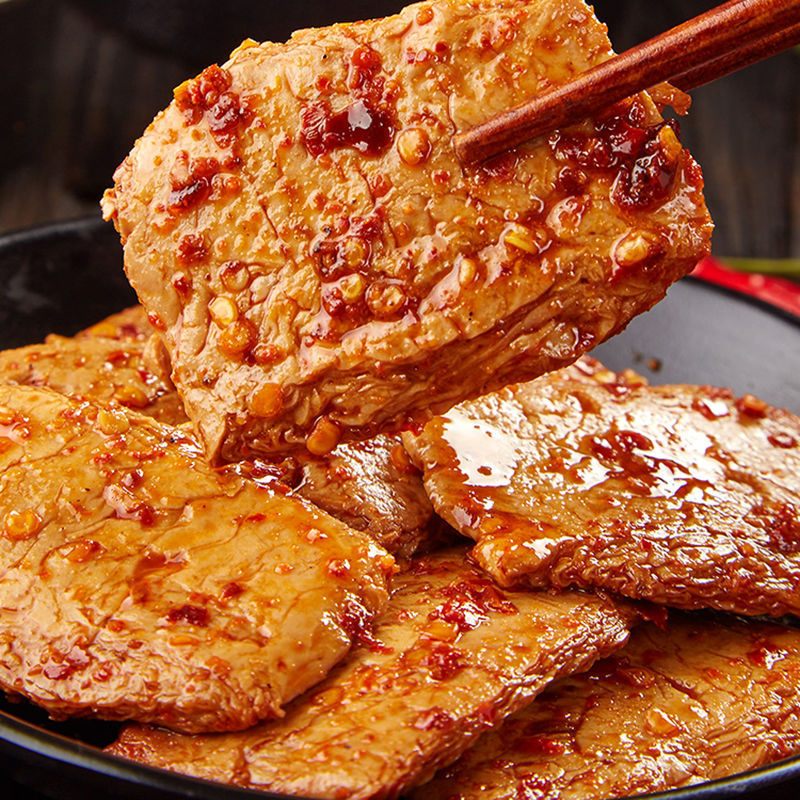 手撕素肉香辣素牛排大辣片豆干零食小吃网红食品零食便宜量大批发|undefined