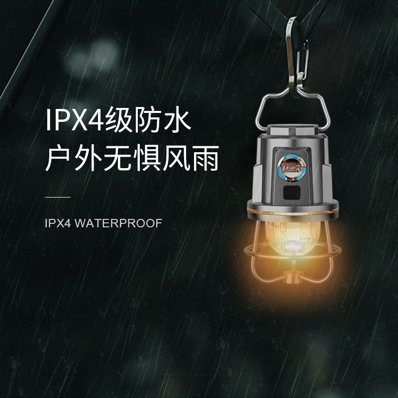 Nuevo retro faro camping luz brújula campamento tienda luz cálida luz ambiente camping Luz