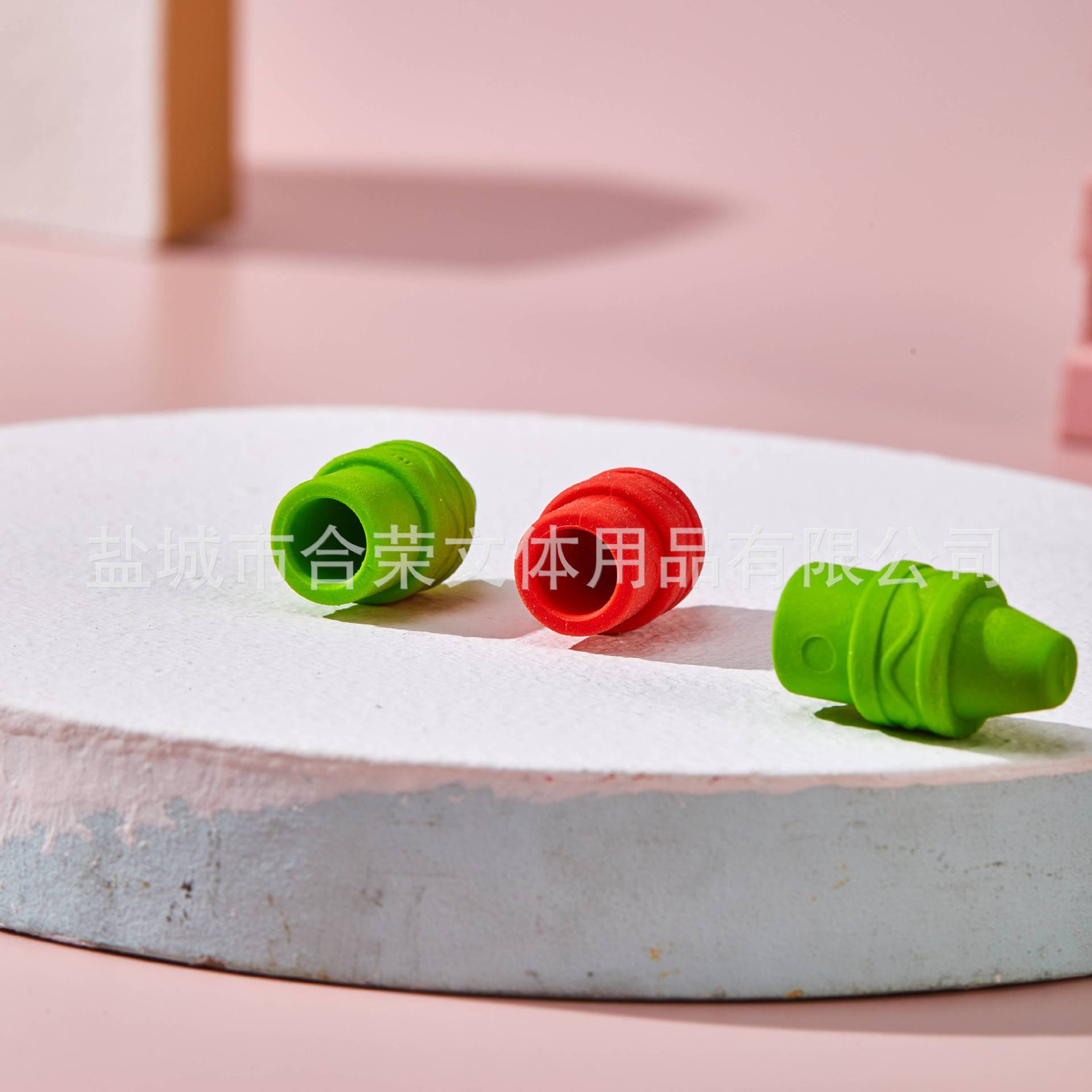 Capas de borracha reemplazables antiperdidas, capas de lápiz limpias sin dejar rastros, suministros creativos para estudiantes