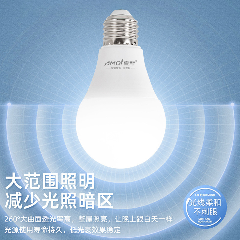 Super Bright Led Energy-Saving Bulb E27 5W 7W 9W Bulb Manufacturer Wholesale Led Plastic-Coated Aluminum Bulb Wholesale