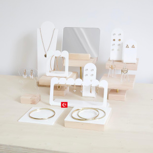 TX New acrylic women's jewelry storage suit earrings earrings necklace ring display display rack