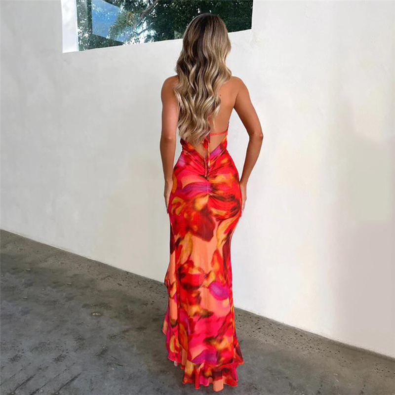Fashion Halter Neck Dress