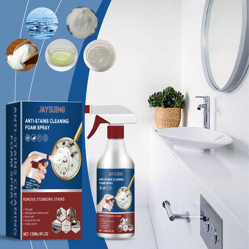 Jaysuing Bathroom Foam Cleaning Spray Multi-Functional Foam Cleaning Spray for Bathroom Wall Stains