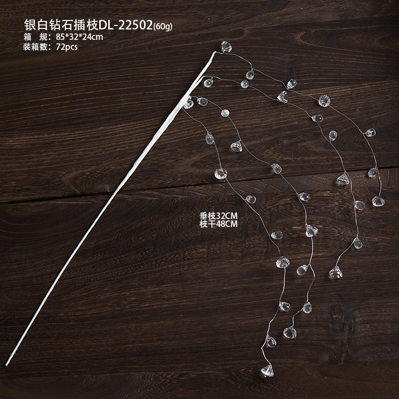 Inserción de diamantes blancos plateados dl - 22502