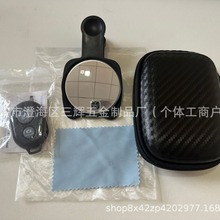 跨境新品手机后置高清反光自拍镜猫耳朵自拍夹神器自拍镜带收纳盒