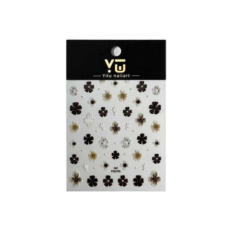 YITU蚁图果冻花花美甲贴纸多彩甜美可爱风网红爆款装饰贴纸YT6794|undefined