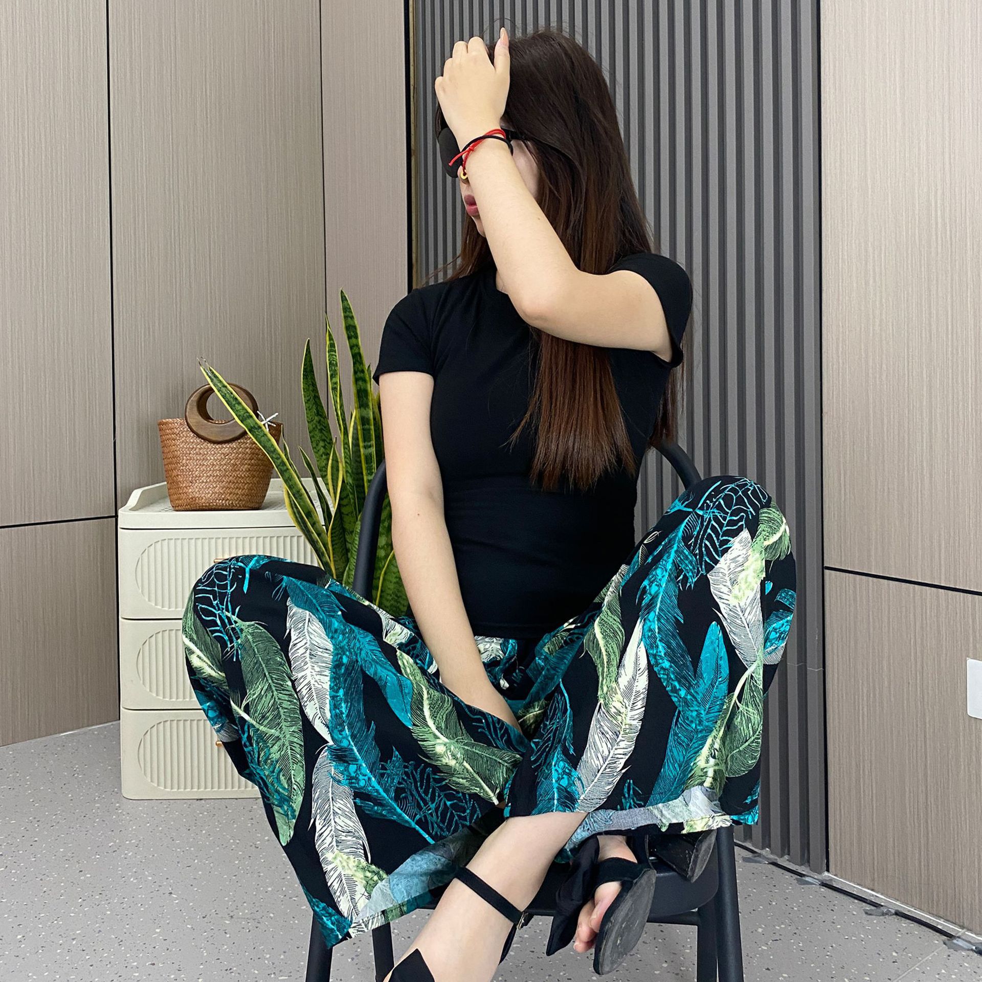 [5 días de preventa] [Pantalones de seda de algodón] Pantalones de pijama de seda de algodón para mujer