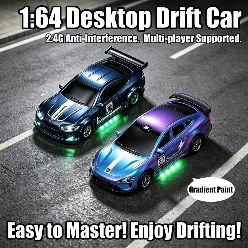Cross-Border New Product Mini Rc Remote Control Car 1:64 Full Scale Four-Wheel Drive Drift Children's Toy Car for Boys with English Packaging Cross-Border New Product Mini Rc Remote Control Car 1:64 Full Scale Four-Wheel Drive Drift Children's Toy Car for Boys with English Packaging