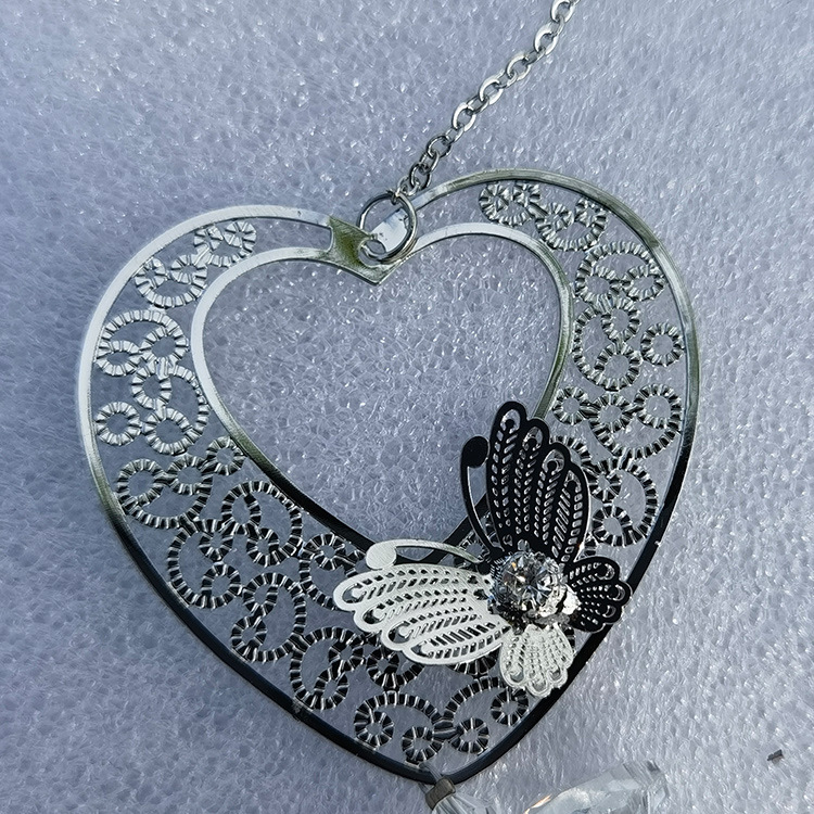 Atrapasol de Cristal Transparente con Forma de Corazón y Mariposa, Colgante de Bola de Cristal para Iluminación, Proveedor de Amazon