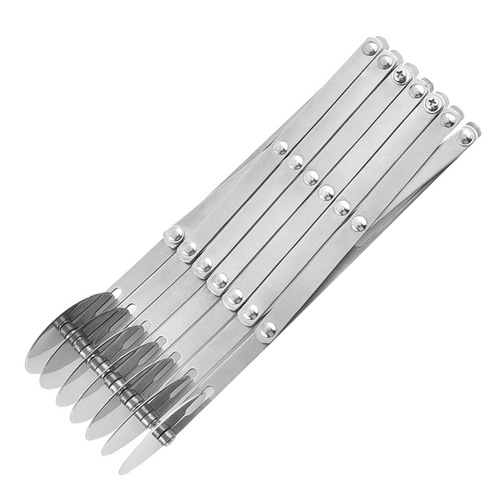 Manufacturer stainless steel retractable roller pizza cutter multi-wheel churro cutter pizza handle baking tool