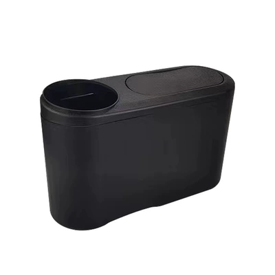 Simple Car Trash Can Round: Car cup holder/beverage holder