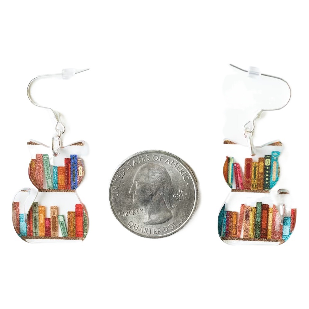 Cruz-frontera europea y americana gato estantería pendientes clásico animal dinosaurio estante acrílico maestro pendientes