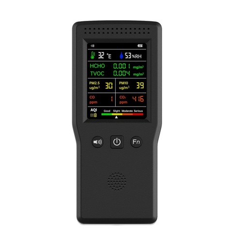 Cross-border 9-in-1 Air Quality Detector Handheld High-Precision Gas Detector Formaldehyde Detector