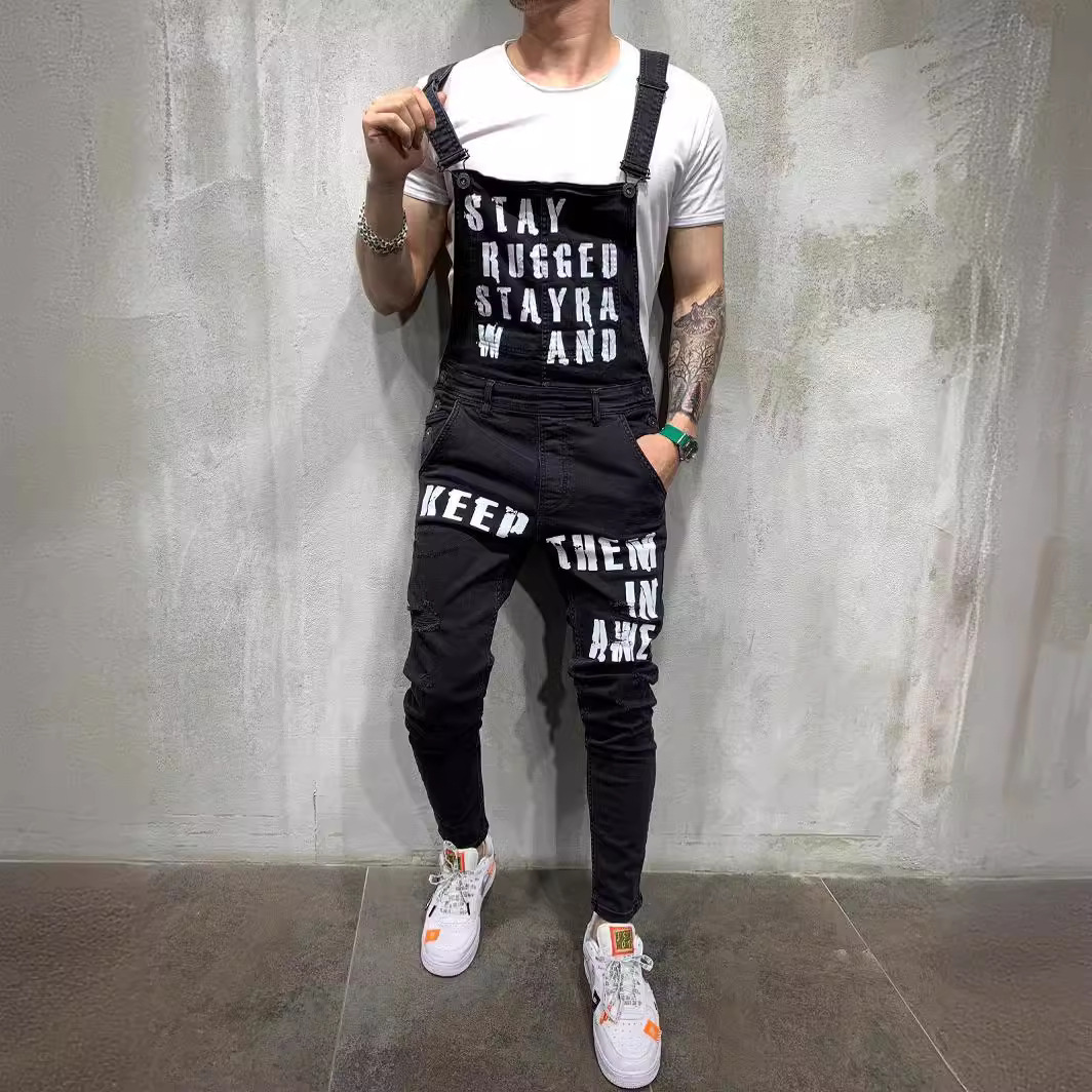 Amerikanische Slim-Fit-Overalls im neuen Stil, lange Hosen, exklusiv für europäische Bahnhöfe, heiß begehrte Herren-Freizeitkleidung_voghion.com
