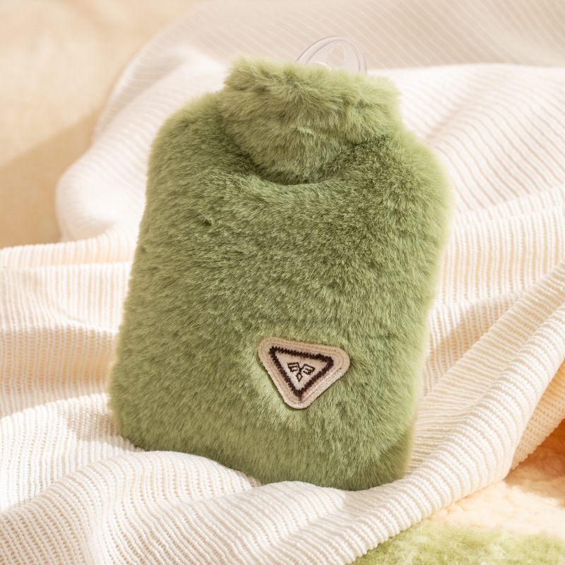 PVC 보온 물주머니 500ml 분리형 털커버 겨울 손난로