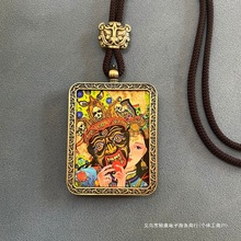 唐卡非手绘唐卡 唐卡吊坠 十二生肖八大守护神景区佛系纪念品
