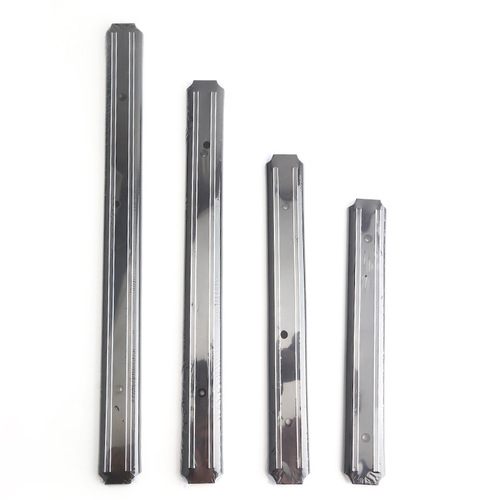 Kitchen supplies rack magnet knife holder Stainless steel household magnetic knife holder Perforated wall-mounted magnetic knife holder