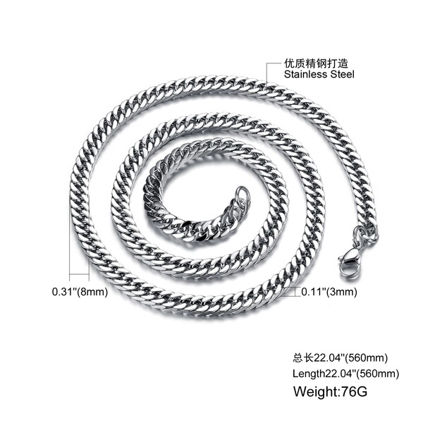 necklace stainless steel for men and women