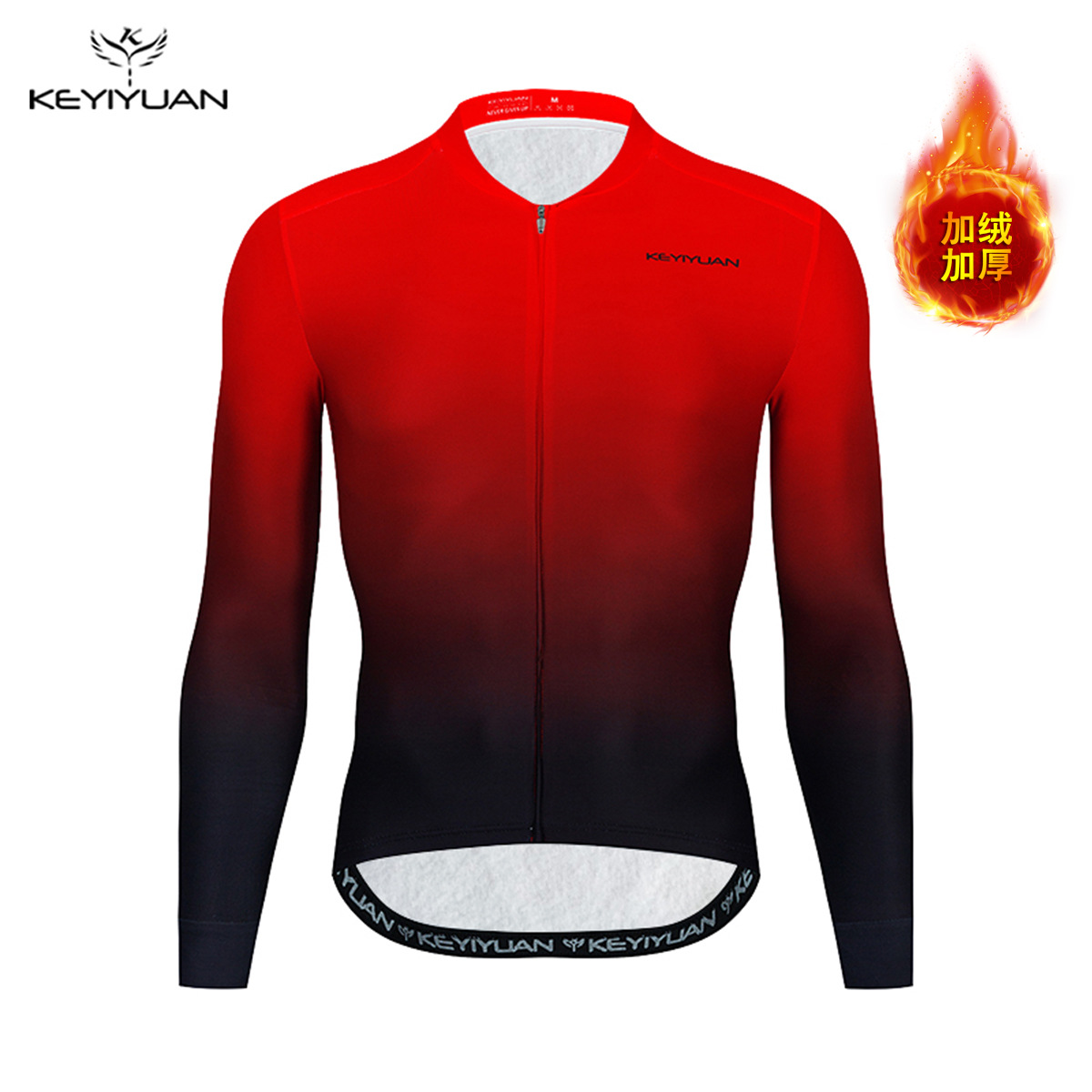 양털 빨간색과 검은 색 그라디언트