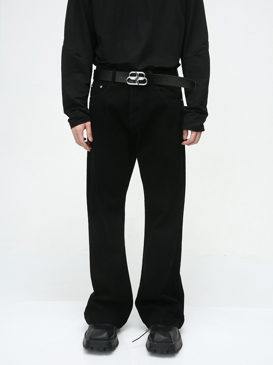 Mtlclothes ropa de Hombre | 2023 otoño nueva American High Street Viba estilo micro cuerno Slim jeans moda