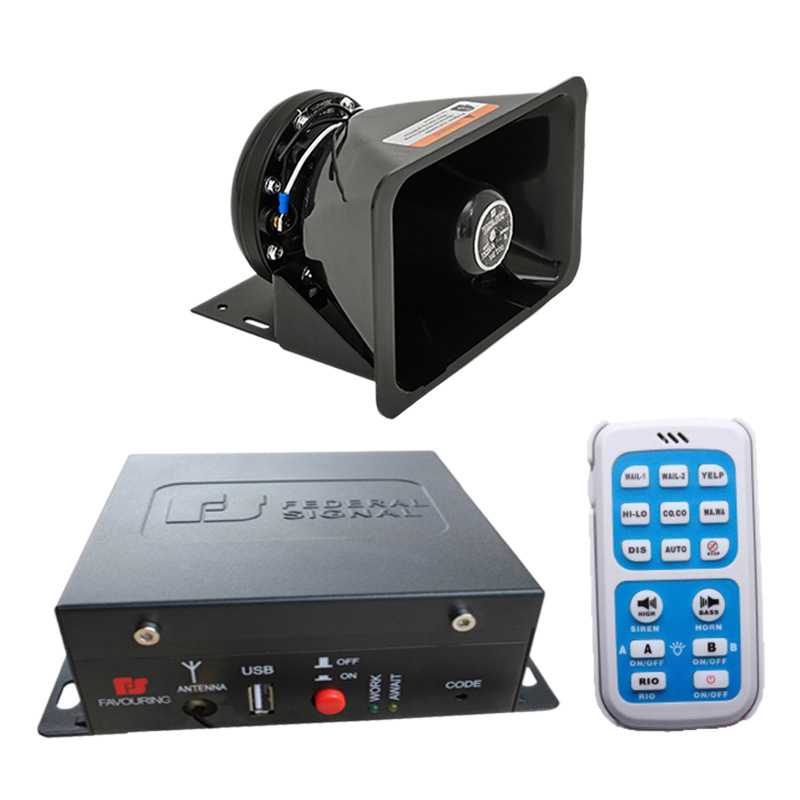 Sirena de Alarma Inalámbrica para Auto 12V-24V SA620H+100C de Aluminio con Control Remoto