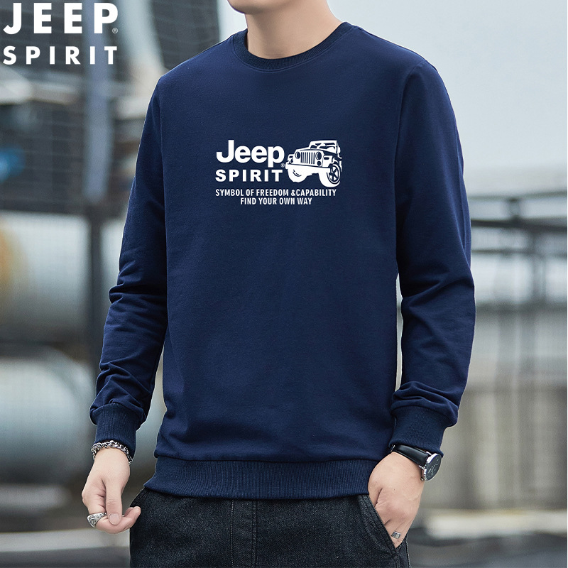 Demi-season autumn sweatshirt for leisure