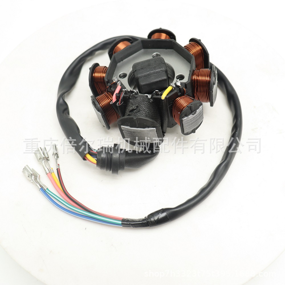 Fábrica directa de motocicleta CG150 CG125 bobina de motor magnético de ocho polos bobina de estator universal bobina magnética de caballo