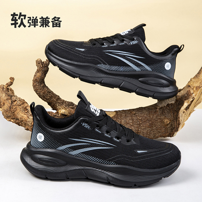 Zapatos deportivos casuales estilo pareja suela gruesa antideslizante verano nuevo estilo malla transpirable amortiguador ultraligero suela suave zapatos para correr zapatos para hombres