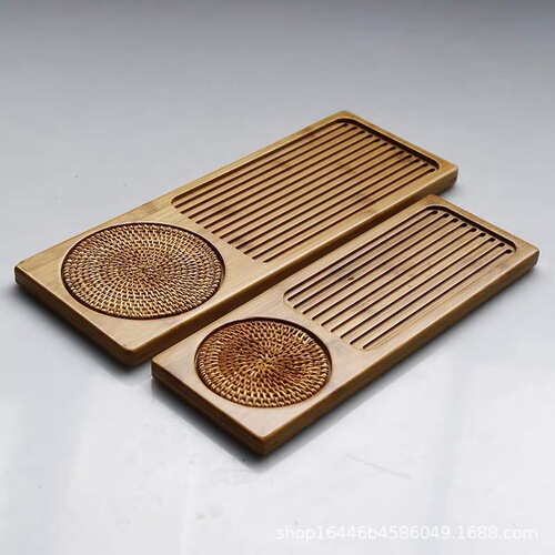 Factory direct sales natural bamboo tray rectangular Japanese bamboo tray bamboo tea tray fruit bread tray hotel tray