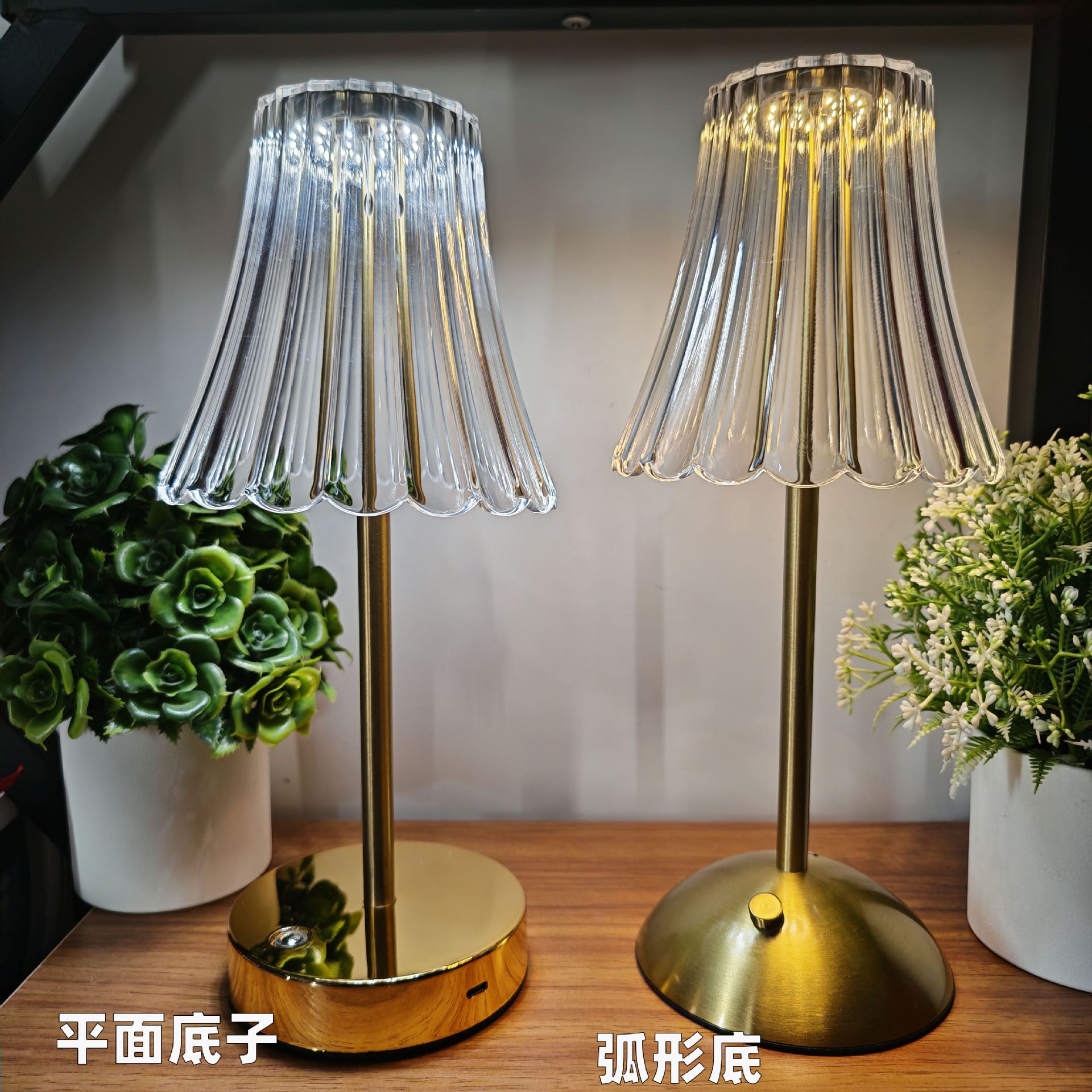 Selección estricta de altavoces pequeñas lámparas de escritorio LED dormitorio cabezal de cama comedor bar café creativo toque recargable luz de atmósfera