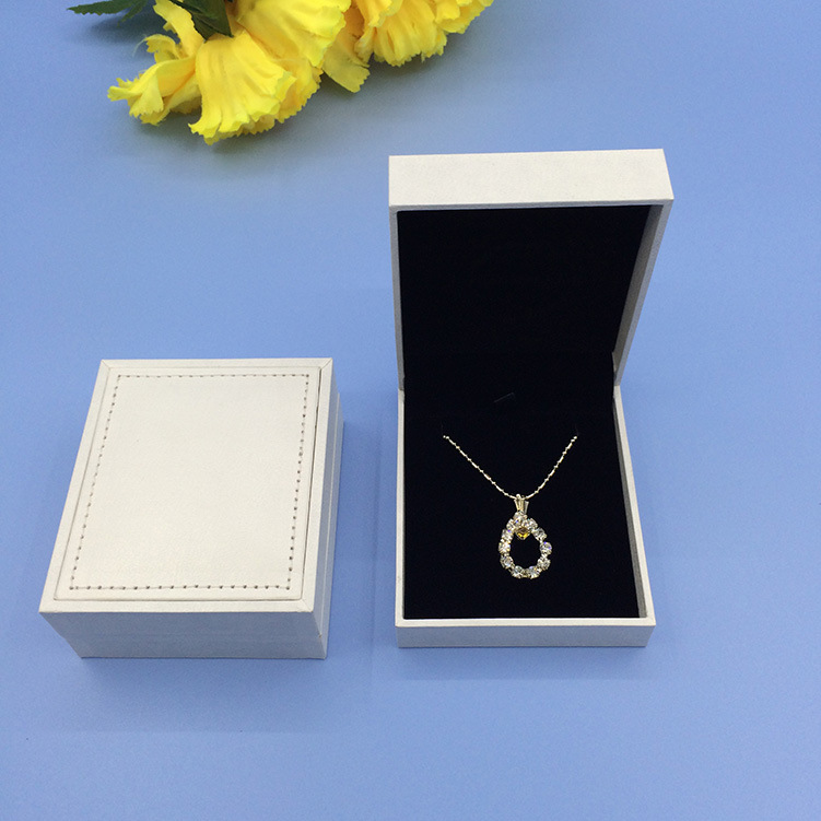 小长方形饰品珍珠包装盒子 供应白色吊坠珠宝首饰盒子 可印logo