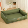 Oxford Fabric 3D Square Bed Green