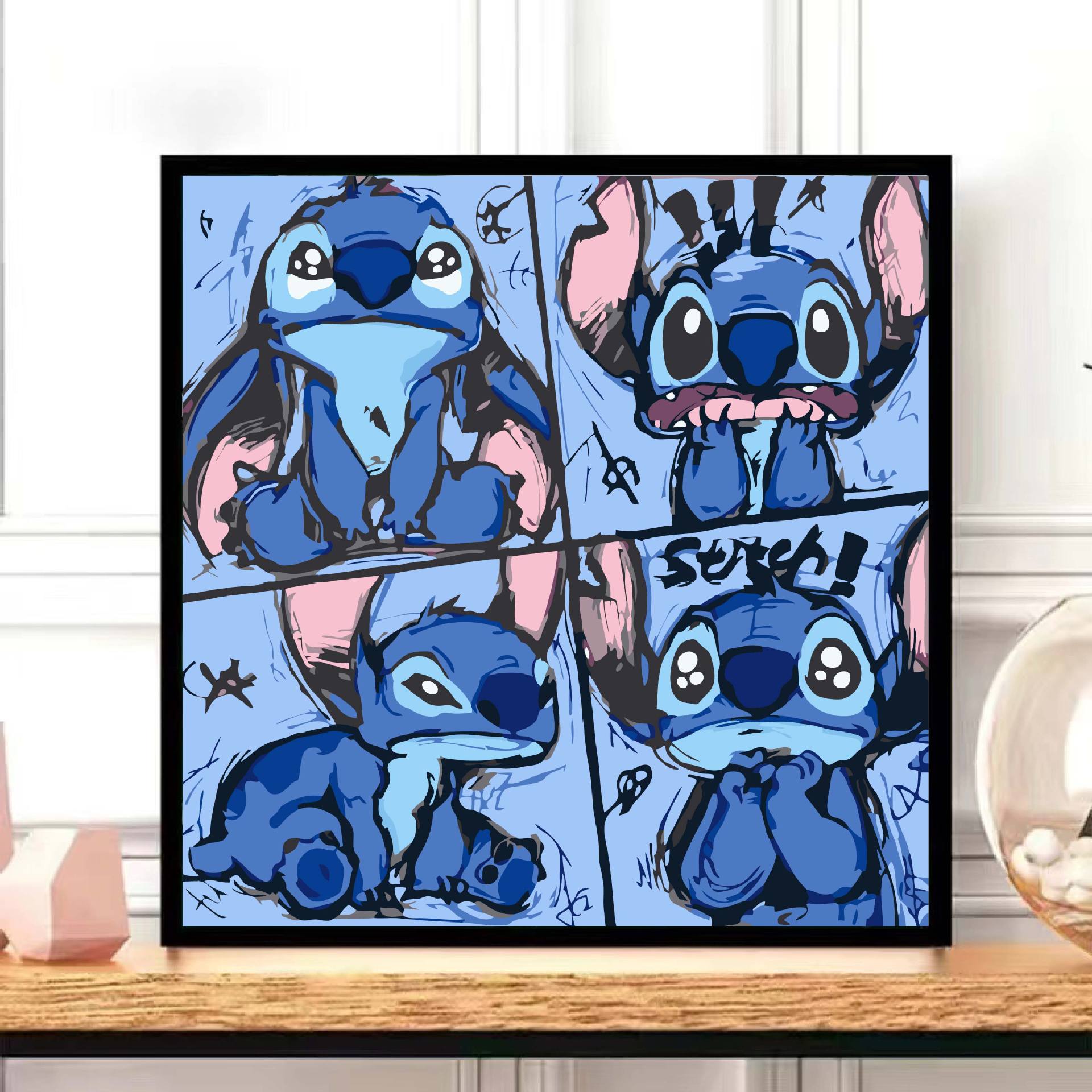 TikTok fuente popular fábrica de entrega de una sola pieza bricolaje pintura al óleo digital lindo pintado a mano relleno de color pintura decorativa paisaje flor