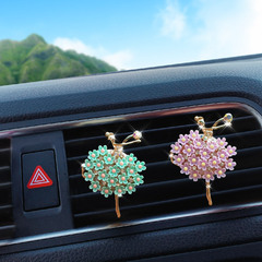 Ballet Girl Air Outlet Perfume Car Aromatherapy Clip Diamond Creative Car Decoration Perfume Ornament Supplies