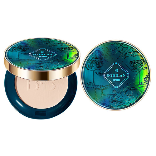 Sotilin Qinghe Jade Rhythm Powder Cake Moisturizing and Hydrating Concealer Face Invisible Pore Powder Contouring Whitening Powder Cake