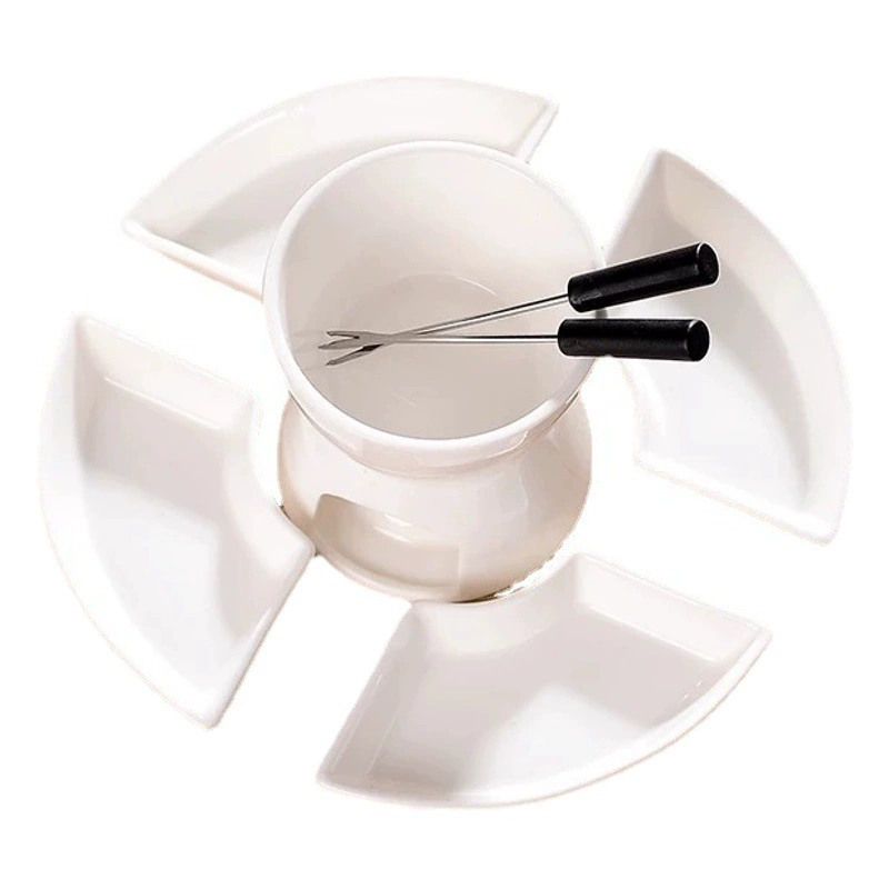 Пластиковая разноцветная вилка с круглой ручкой для фруктов, десертов, тортов, шоколада, хот-пота, лунных пряников, вилка из нержавеющей стали