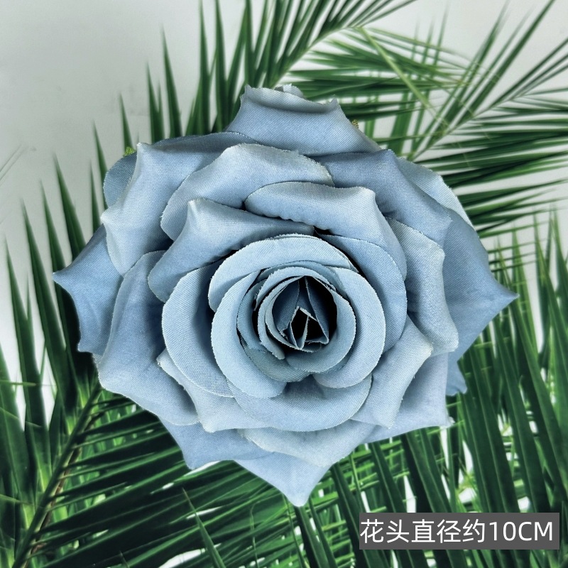 Franela artificial flor Rosa cabeza ramillete rojo boda flor pared tiro apoyos flor artificial arco flor artificial al por mayor