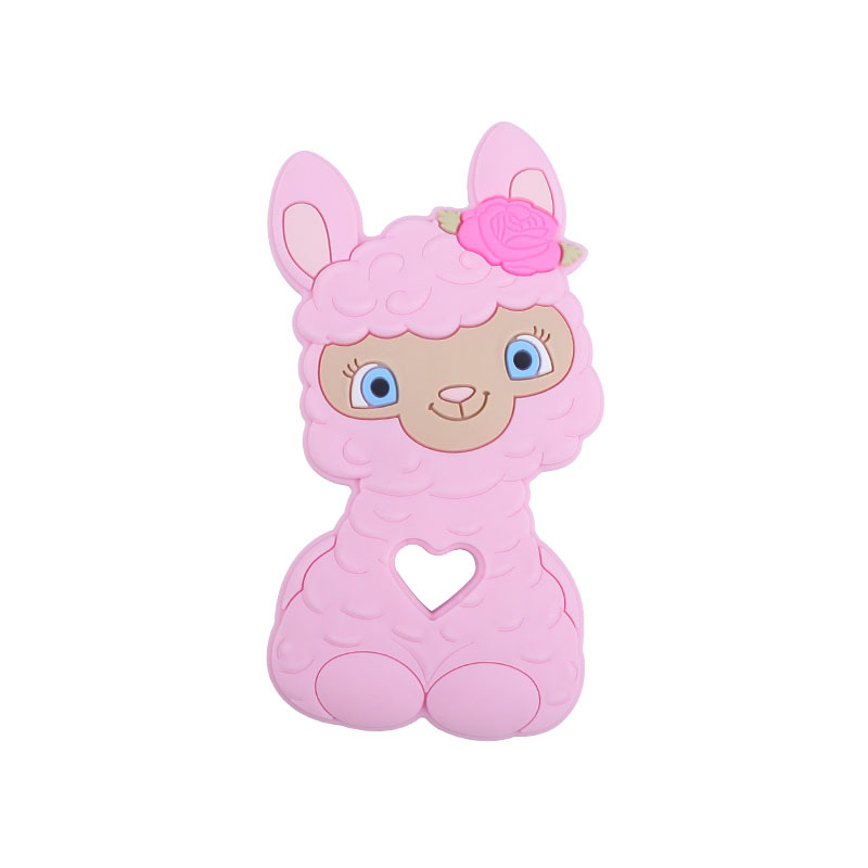 Amazon nuevo bebé de dibujos animados animal ovejas molares mordedor bebé juguetes creativos maternal y niño suministros fabricante