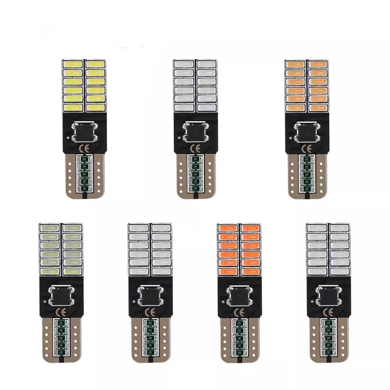 Внешняя торговля новыми автомобильными фарами подсветка декодирования автомобильный светодиодный индикатор ширины чтения T10 4014 24SMD
