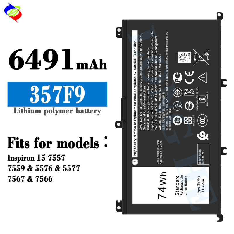 Suitable for Dell 357F9 Laptop Battery 7559 7566 7567 7759 7557 5576 5577