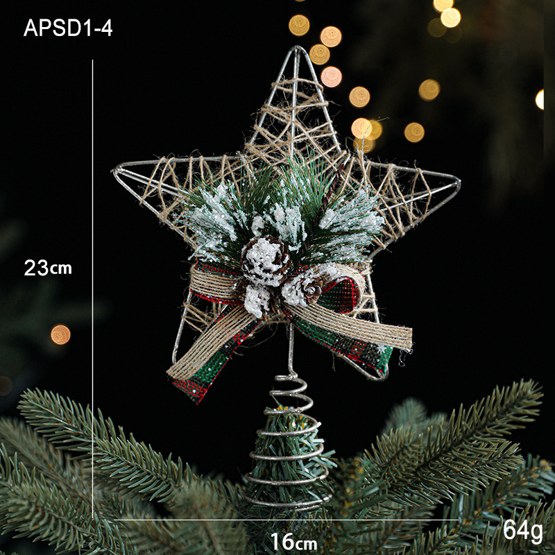 Estrella de techo de árbol dorado (modelo E)/64G/pc