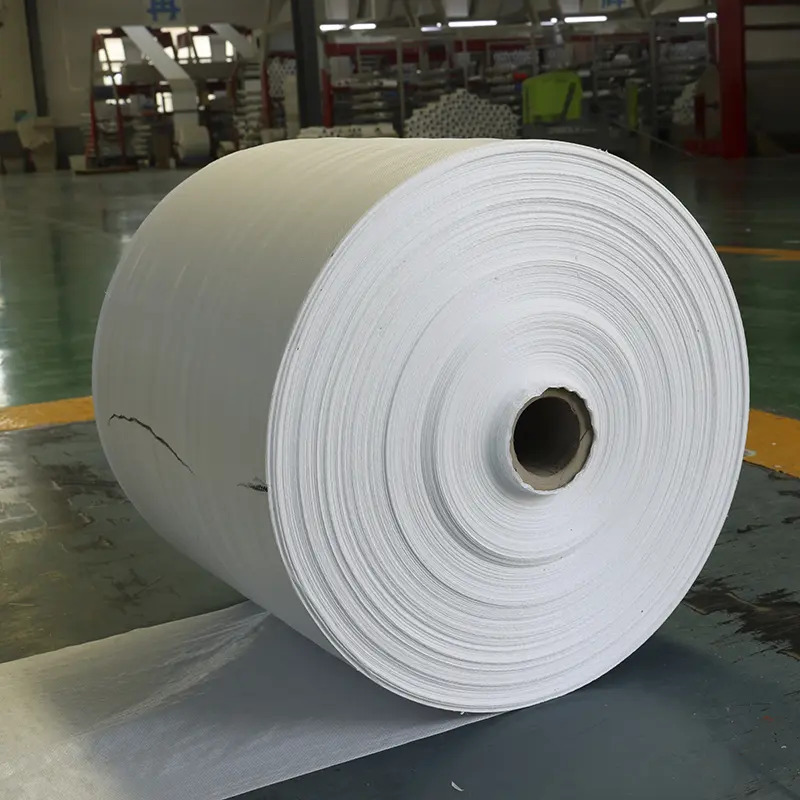 批发单双层加厚塑料编织筒布半成品包装彩印透明复合颜色蛇皮袋卷