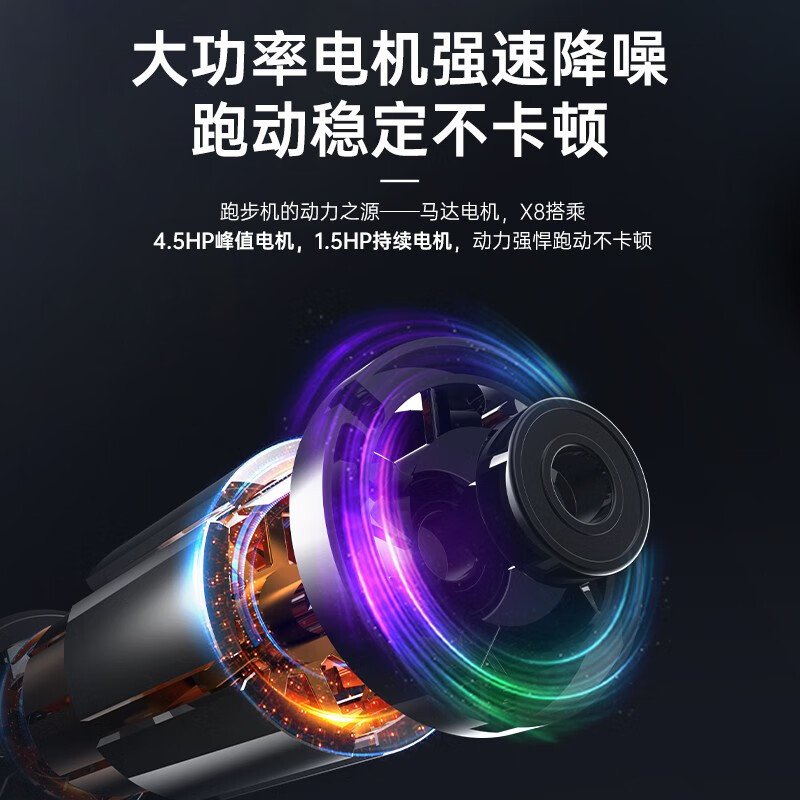 Caminadora Lijiu Jia X8 plegable de gran tamaño, equipo de fitness eléctrico para uso doméstico en interiores con banda de correr ancha e inclinación eléctrica.