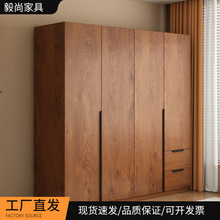 衣柜家用卧室小户型出租房仿古柜子经济型组合分段儿童简易衣橱