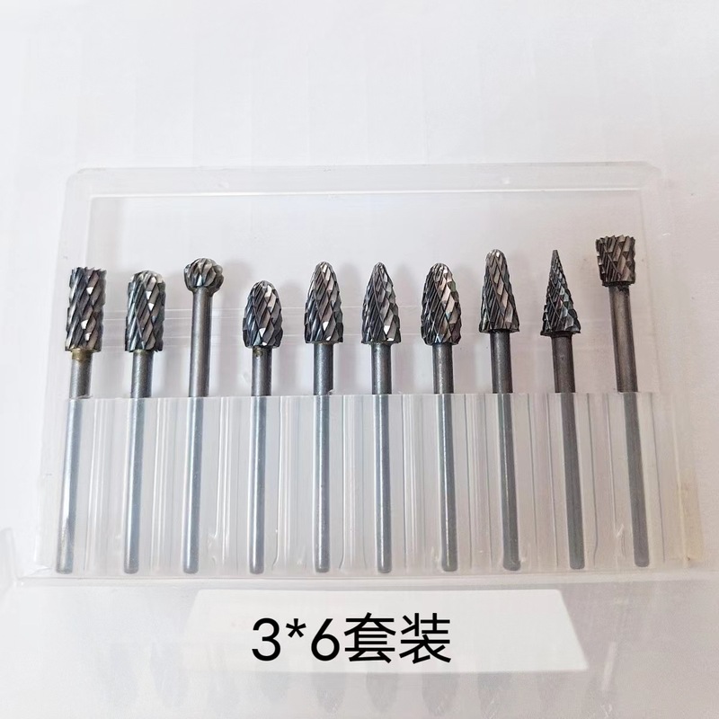 現物速発3x6 3x3セット20点セット硬質合金回転やすりタングステン鋼研磨ヘッド|undefined